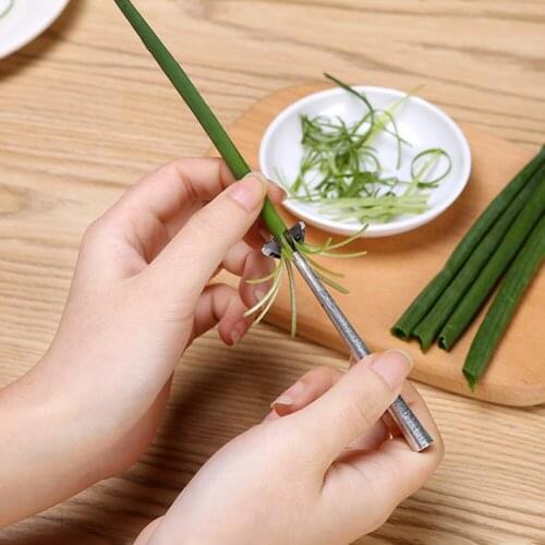 Plum Blossom Shaped Spring Onion Shredder Stainless Steel Kitchen Restaurant Water Spinach Separator Slicer Cutting Onion Gadget