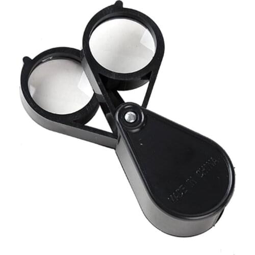 10X 30mm Double Open Portable Folding Magnifier Loupe Jewelry Optical Coins Stamps Antiques Magnifying Glass Loupe