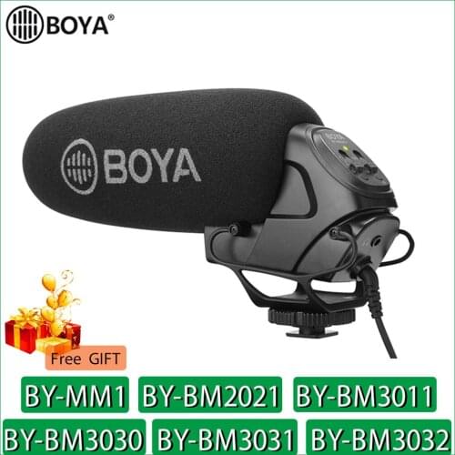 BOYA BY-MM1 BY-BM2021 BY-BM3011 BY-BM3030 BY-BM3031 BY-BM3032 Microphone Camera Video Mic for Canon Nikon Sony DSLR Camcorder