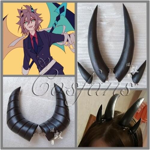 Aotu World Devil Ray Cosplay Horns Handmade Hairpiece Headwear Demon Monster Anmicius Horns Halloween Cosplay Props Accessories