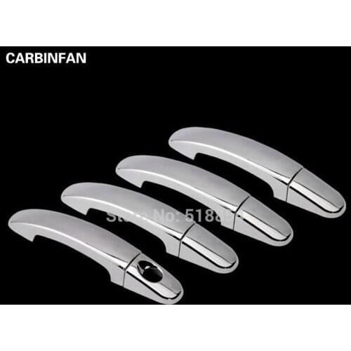 FIT FOR 2013 2014 FORD ESCAPE KUGA CHROME DOOR HANDLE CATCH COVER TRIM MOLDING ACCESSORIES 8PCS/SET