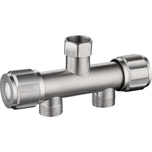 304 Stainless Steel Washing Machine Faucet Double Use Bibcock Laundry Mop Pool Tap Dual Handles Washing Machine Taps