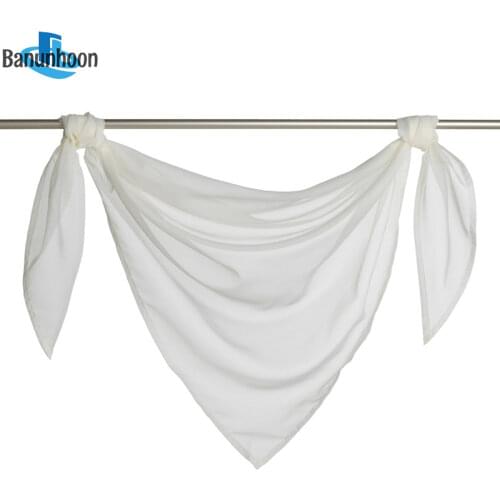 Modern Valance Terri Tulle Pelmet Fabrics Sheer Drapes Window Curtains For Bedroom 9 Kinds Colors Diy Decoration