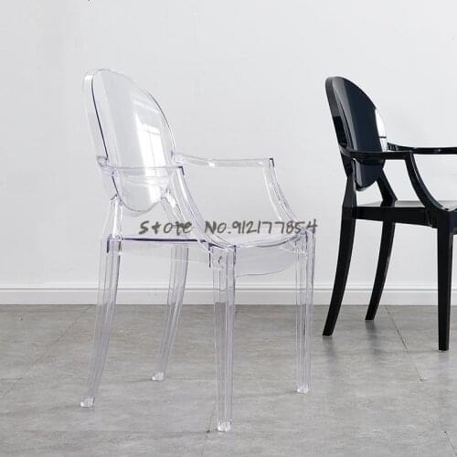 Devil Chair Ghost Chair Ins Transparent Chair Dining Chair Creative Acrylic Designer Chair Hotel Net Red Crystal Chair