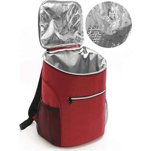 Thermal Ice Bag Zip Pack 1PC Fresh Keeping Backpack Outdoor Supplies Hiking Accessories Waterproof Insulated Cooler Bag