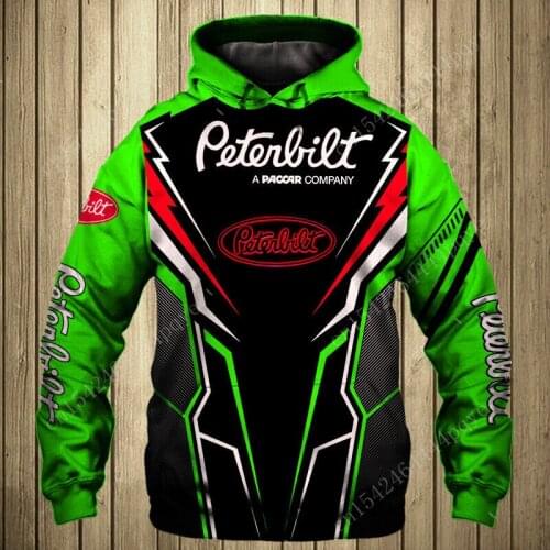 Peterbilt Mens Hoodie Harajuku Mens Clothes Pullover 3D Hip Hop Streetwear Hooded Sweatshirt Anime Haikyuu Oversized Hoodie