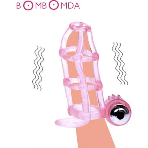 Penis Vibrators Cock Ring Glans Massager Delay Lasting Trainer Ring Male Masturbator Delayed Ejaculation Adults Sex Toys For Men