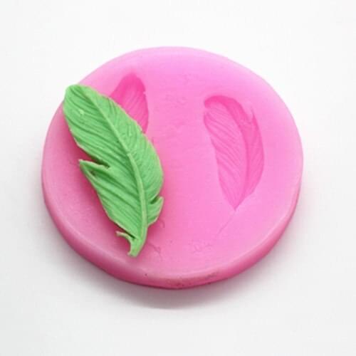 1 PCS 2 hole leaf clay Cake Mold Jelly pudding lace mold P142