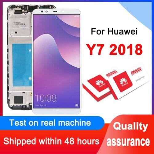 100% Tested 5.99'' LCD For Huawei Y7 2018 LCD / Y7 Pro 2018 Display Touch Screen Digitizer Assembly For Y7 Prime 2018 LCD Panel