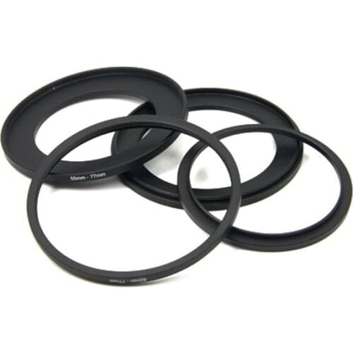 2pcs 49-72mm 49-77mm 49-82mm 52-55mm 52-58mm 52-62mm 52-67mm 52-72mm 52-77mm 52-82mm Step Up Ring Filter Adapter