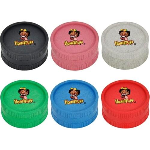 2 Layer Herb Grinder Blodegradeable Plastic Tobacco Herbal Spice Crusher 40MM Smoking Grinder For Smoking Accessories