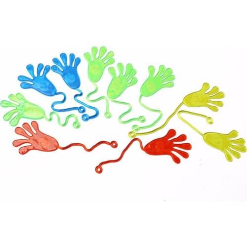 50/100pcs Birthday Favors Party Supplies Vinyl Sticky Hands Slap Squishy Toy Play Pinata Fillers Gift Treat Bag Wedding Favors