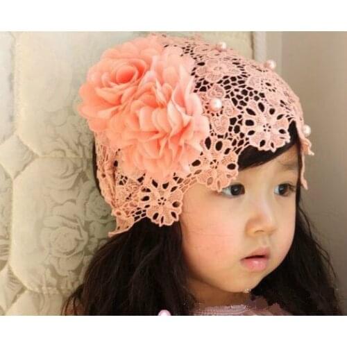 Baby Girl Kids Lace Flower Supreme Headband Bebe Hairnet Infantil Headbands Girls Hair Band Kids Accessories Photography Props