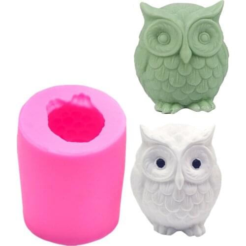 DIY Owl Shaped Silicone Mold Molds for Soap Candle Making