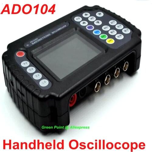 Jinhan ADO104 Handheld Oscilloscope 100 MSa/s Multimeter Digital Oscilloscope 4 Channels Car Repair Professional Oscilloscope