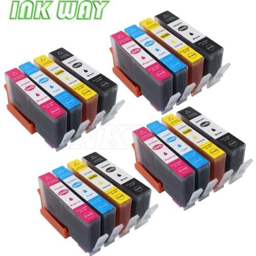 INK WAY Compatible Ink Cartridge Replacement for HP 564XL 1set+1BK for HP Photosmart 7510 7525 B8550 C6380 D7560 C309A C410