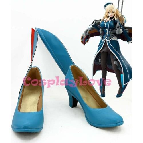 Newest Custom Made Anime Kantai Collection Atago Atago-class Destroyer Cosplay Shoes Long Boots For Halloween Christmas