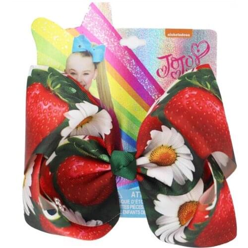 NEW Cherry Strawberry Bowknot Hair Clip 8inch Hair Bow Hairpin Hair Bow Barrette Girls Hair Accessories Headwear OEM & ODM