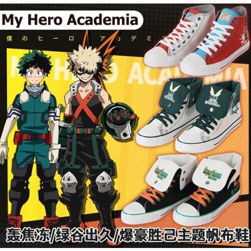 My Boku no Hero Academia Cosplay Shoes Socks Bakugou Katsuki Todoroki Shoto Midoriya Izuku My Hero Academia Casual Shoes Boots