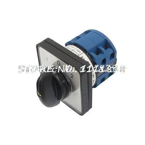 AC 660V 20A 1-0-2 Latching 8 Terminal Cam Combination Changeover Switch