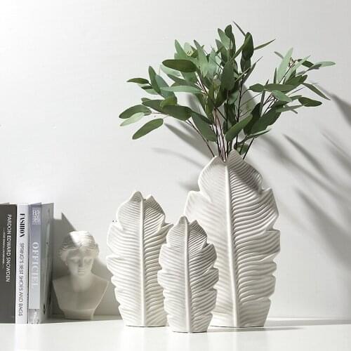 Nordic 3 pcs/set Porcelain Vase Ceramic home Ornaments Decorative Wedding Flower Vase Simple Modern Crafts European Flower Vase