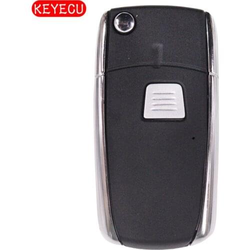 Keyecu 3pcs/lot Flip Replacement 1 Button Remote Key Shell Case FOB Conversion for Fiat Punto Bravo Doblo