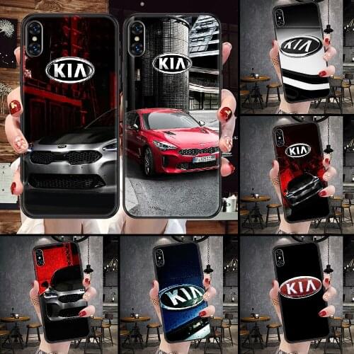 Sports car Kia Phone Case For iphone 5 5S SE 2 6 6S 7 8 11 12 Mini Plus X XS XR Pro Max black trend coque soft cover silicone