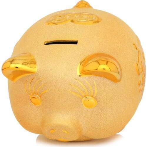 Household items and lovely lucky the pig can save money and good luck piggy bank birthday present home decoration accessories