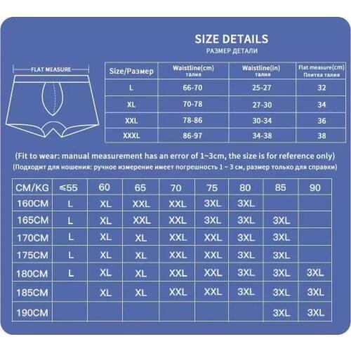 4pcs/Lot Mens Panties Male Underpants Man Pack Shorts Boxers Underwear Slip Homme Calzoncillos Bamboo Hole Large Size L--3XL