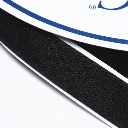 1''(25mm) width x 5yards length Black. Sticky Back hook & loop Fastener Self Adhesive Tape