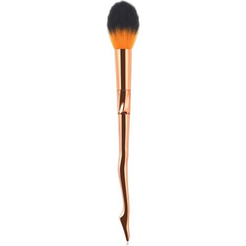 1pcs Blush Brush Fixed Cosmetics Powder Brush Strong Grip Easy To Pinch Fiber Plastic Handle Makeup Brush Beginner Make-up Tools