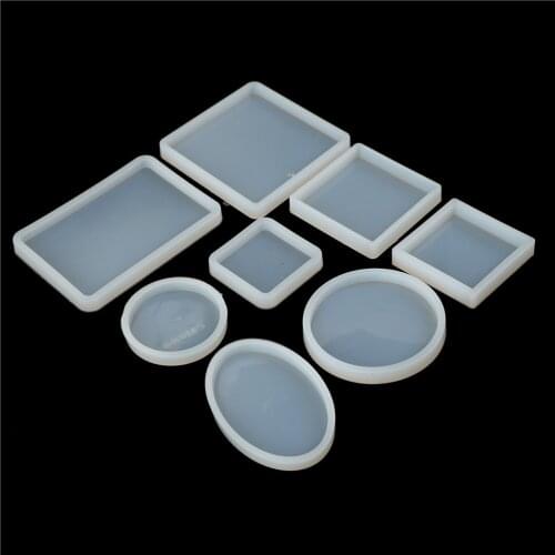 1Pcs Practical DIY Silicone Cake Mold Craft Square Round Resin Transparent Epoxy Making Mold