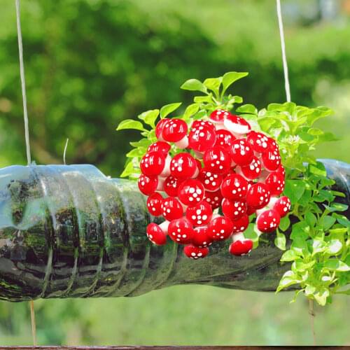 2cm Foam Plant Mini Artificial Mushroom DIY Simulation Garden Bonsai Decor Props DIY Children Toy House Landscape Bonsai