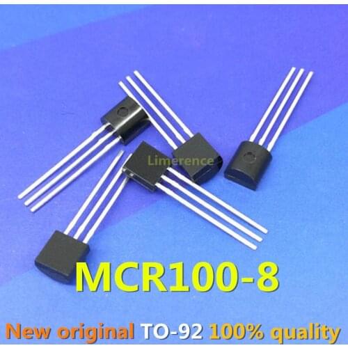 10PCS MCR100-8 100-8 TO92 MCR100 TO-92 new and original IC Chipset Support the BOM one-stop supporting services