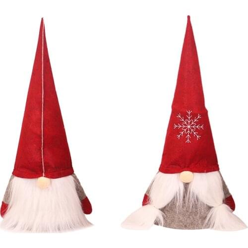 4 Pcs Christmas Tree Topper Plush Swedish Tomte Gnome Santa Ornament Home Holiday Decorations Party Decor 25 Inch Wholesale X2