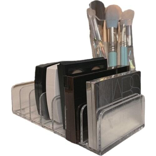 7 Grids Clear Acrylic Makeup Organizer Drawer Organization Divider Eyeshadow Storage Box