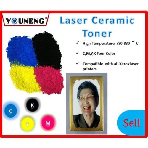 800 degree high temperature color ceramic toner powder Compatible For Ricoh and Xerox model vitrotype Print