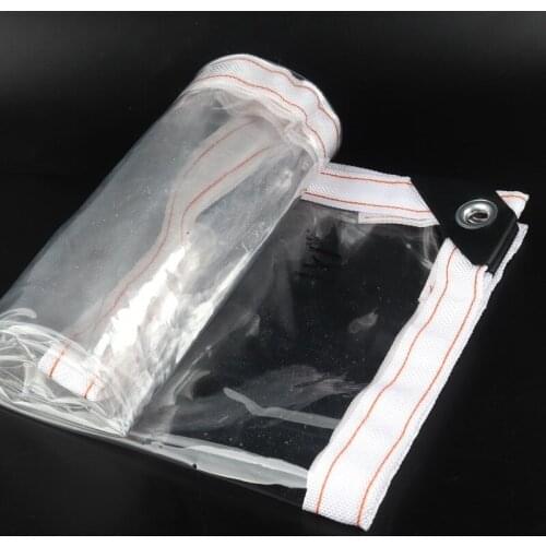 Customize 99.9% Transparent PVC Rainproof Cloth Clear Waterproof Tarpaulin For Window Balcony Bonsai Succulent Plant Tarp Cover