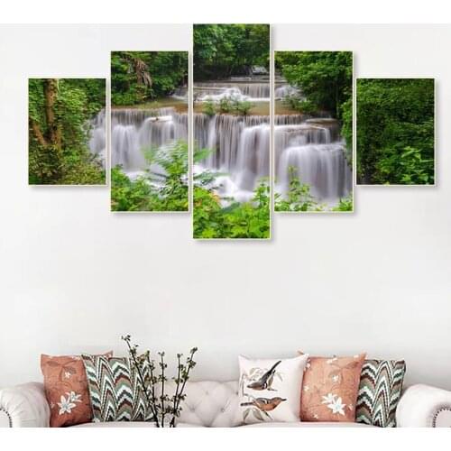Iy Diamond Painting 5 Pieces Calligraphy Nature Landscape 100% Square Round Drill Diamond Embroidery Sale Decor