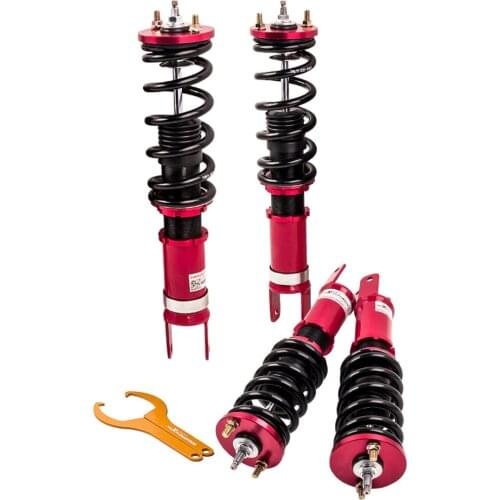 4pcs Suspension Kits 24 Ways Shocks Adjustable Height For Honda S2000 00-09 Damper Coilover
