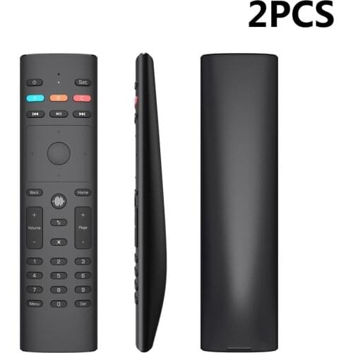 2PCS G40 Voice Search Wireless Air Mouse etflix Vudu 3 Modes 33 Keys IR Learning Gyro Smart Remote Control for Android TV BOX