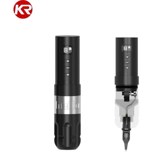 Wireless portableTattoo Battery Pen Power Pack Rotary Machine Gun Coreless Motor Digital Display Makeup Pen Needle Cartridges