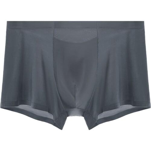 Ice Silk Boxers Cozy Mens Boxer Shorts Modal Ultra-thin Homme Boxer Panties Breathable Antibacterial Man Underwear Boxershort A3