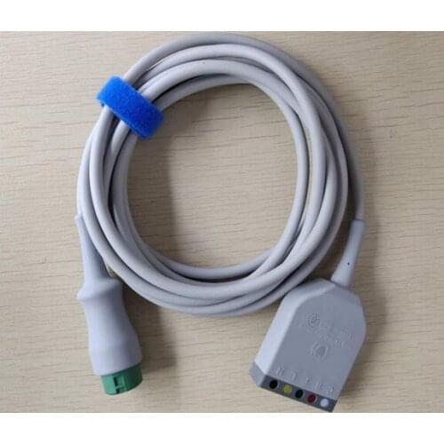 Mindra y defibrillation type 12-pin 5-lead ECG cable for Mindra y EV6201 ECG main cable