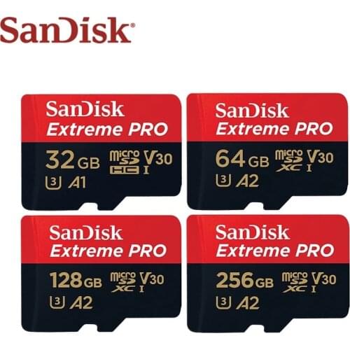 SanDisk Micro SD Card 16GB 32GB MicroSDHC Memory Card 64GB 128GB 200GB 256GB 400GB MicroSDXC EXTREME PRO V30 U3 4K UHD TF Cards