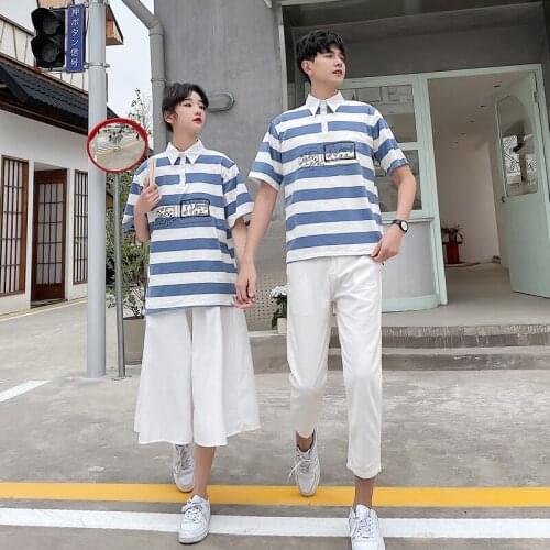 Actual school uniform set school style summer activity class dress students couples couples clothes couples clothing