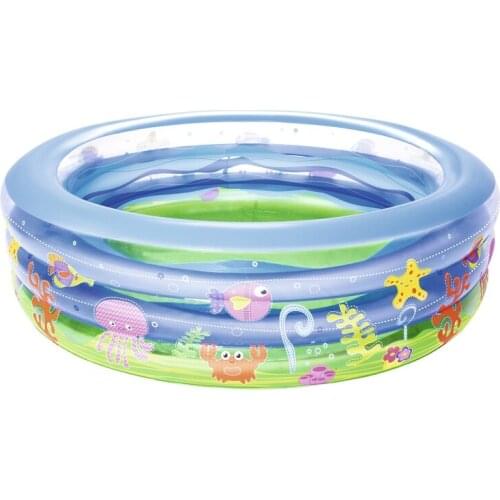 Dia 196cm Inflatable Summer Wave Crystal Pool Boys Girls Kids Bath Pool Ground Water Toys Outdoor Fun Raft Boia Piscina