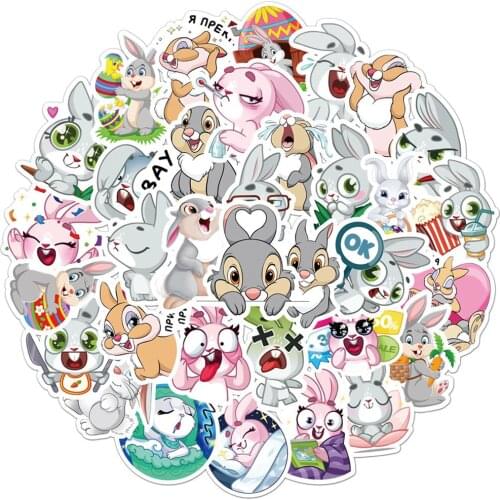 10/30/50 Pieces ByunnieBoo Cute Rabbit Graffiti Stickers Laptop Luggage Guitar Helmet Refrigerator Decoration Toys Wholesale