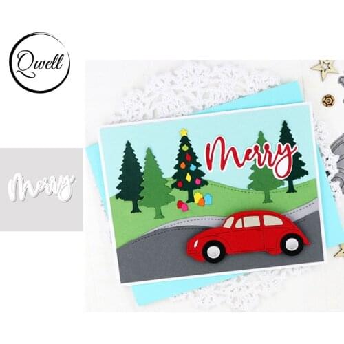 QWELL Word Metal Cutting Dies for Scrapbooking and Card Making Paper Embossing Craft New 2019 die cuts