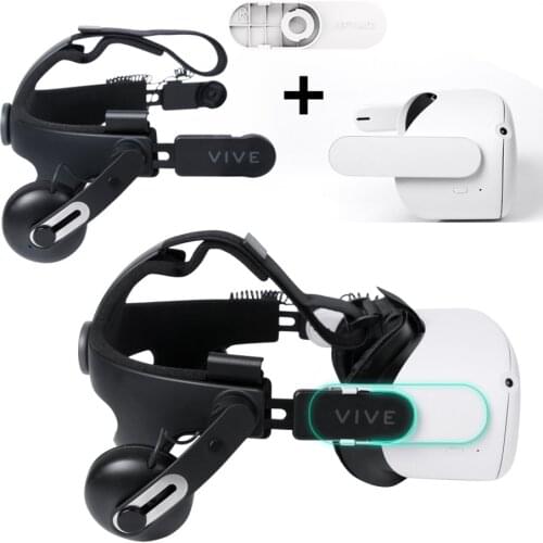 Headset Adapter Connector for Oculus Quest 2 with HTC VIVE Deluxe Audio Strap DAS Smart Headband for Oculus Quest 2 Accessories